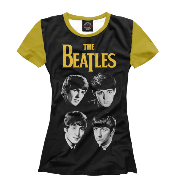 Футболка для девочек с изображением The beatles цвета Белый