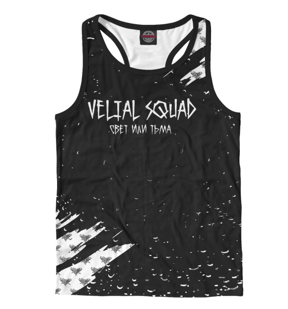 Мужская майка-борцовка с изображением Velial Squad: цвета Белый