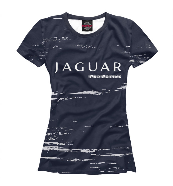Женская футболка с изображением Jaguar | Pro Racing цвета Белый