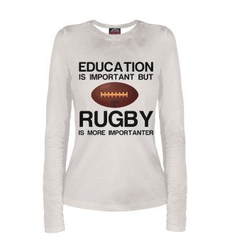Лонгслив для девочки Education and rugby