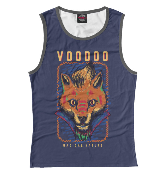 Майка для девочки с изображением Voodoo цвета Белый