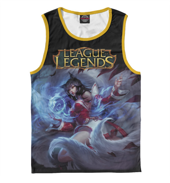 Мужская майка с изображением League of legends цвета Белый