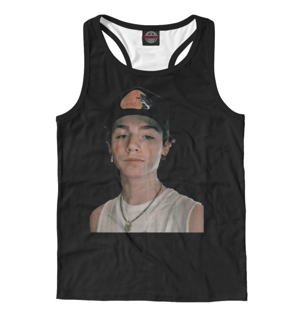 Мужская майка-борцовка с изображением Payton Moormeier цвета Белый