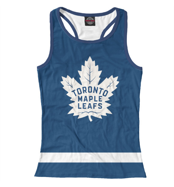 Женская майка-борцовка с изображением Торонто Мейпл Лифс Форма цвета Белый