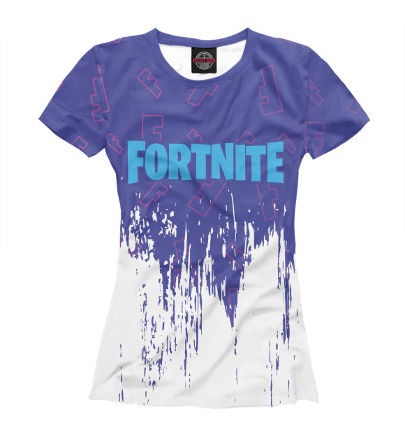 Футболка для девочек с изображением Fortnite (Фортнайт) цвета Белый