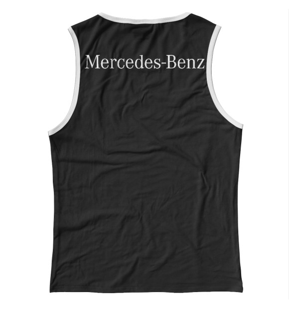 Майка для девочки с изображением Mersedes-Benz AMG цвета Белый