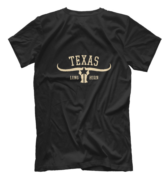 Мужская футболка с изображением Texas цвета Белый