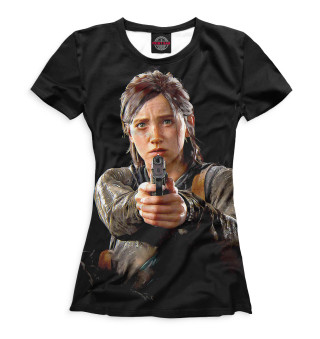 Женская футболка Элли целится из пистолета