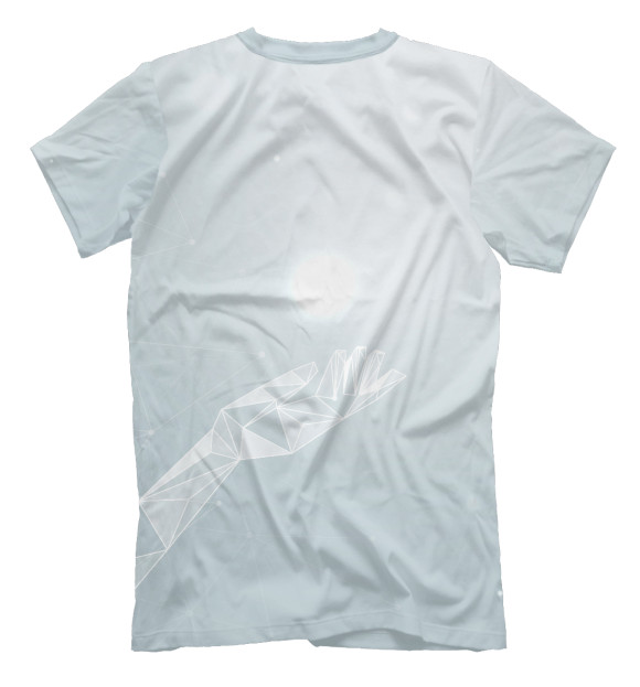 Мужская футболка с изображением Геометрия цвета Белый