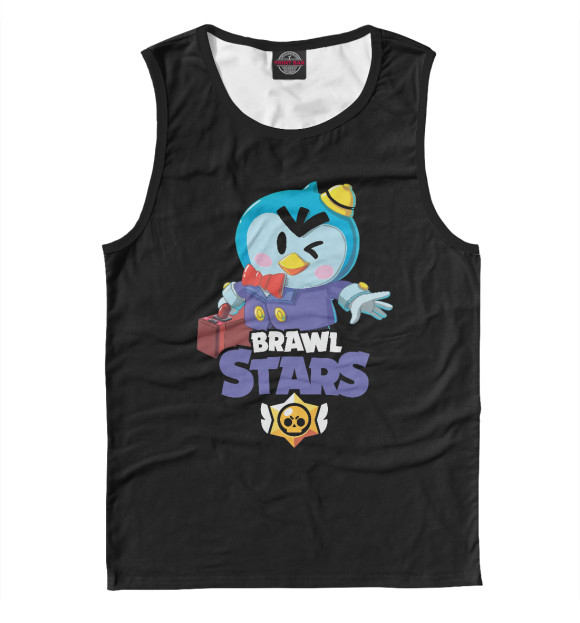 Мужская майка с изображением Brawl Stars MR.R цвета Белый