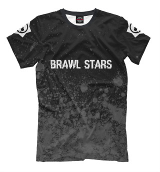 Футболка для мальчиков Brawl Stars Glitch Black лого на рукавах