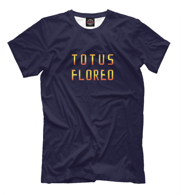 Мужская футболка с изображением Totus Floreo цвета Белый