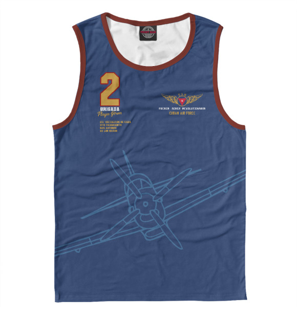 Майка для мальчика с изображением FAR (Cuban Air Forces) цвета Белый