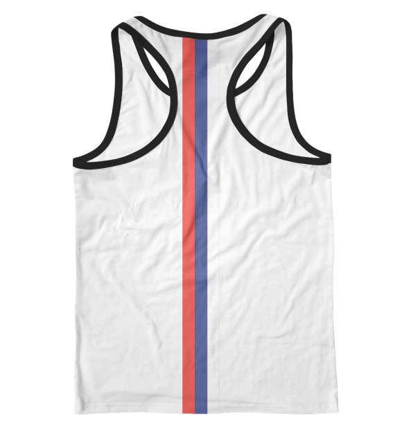 Мужская майка-борцовка с изображением Сборная Сербии цвета Белый