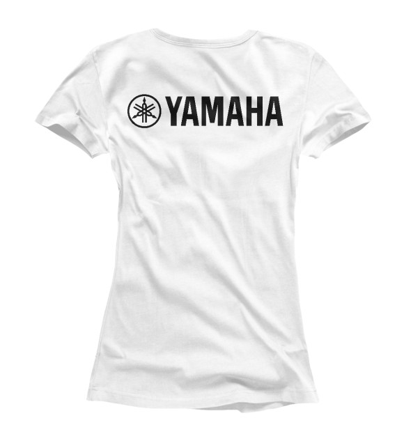 Футболка для девочек с изображением Yamaha цвета Белый