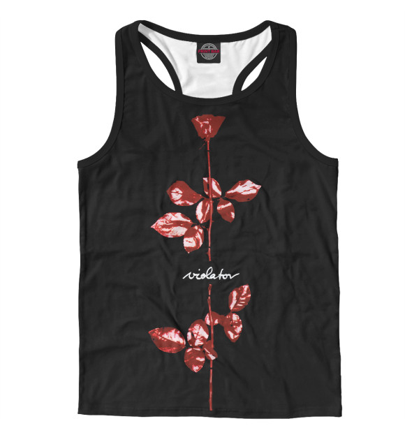 Мужская майка-борцовка с изображением Depeche Mode цвета Белый