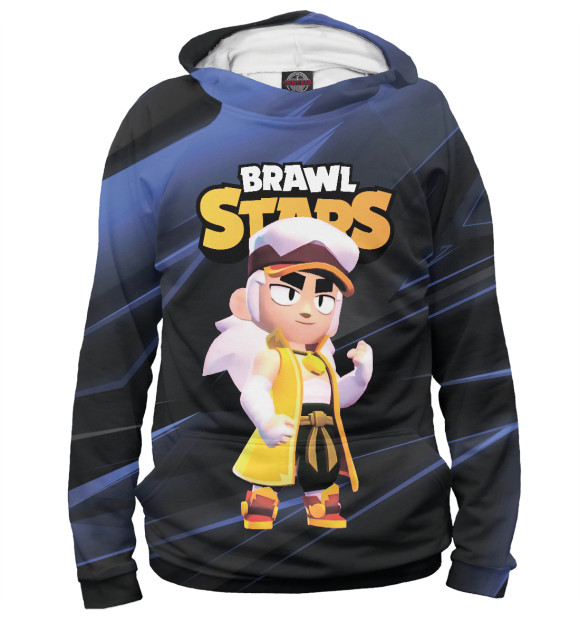 Мужское худи с изображением FANG BRAWL STARS цвета Белый