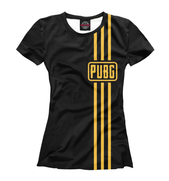 Футболка для девочек с изображением PUBG цвета Белый