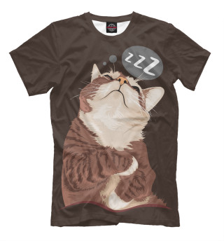 Мужская футболка Котик z-z-z