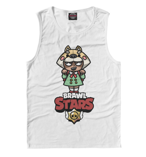 Мужская майка с изображением Brawl Stars цвета Белый