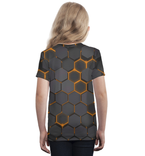 Футболка для девочек с изображением Brawl Stars Spike Robot цвета Белый