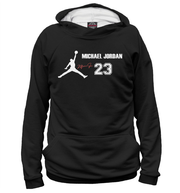 Женское худи с изображением Air Jordan (Аир Джордан) цвета Белый