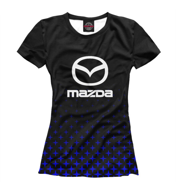 Футболка для девочек с изображением МАЗДА | MAZDA цвета Белый