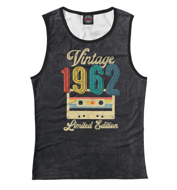 Майка для девочки с изображением Retro Vintage 1962 цвета Белый