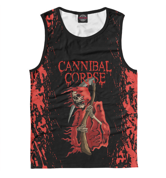 Майка для мальчика с притом Cannibal Corpse цвета Белый Майка для мальчика с изображением Cannibal Corpse цвета Белый