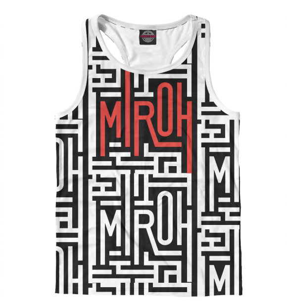 Мужская майка-борцовка с изображением Stray Kids MIROH цвета Белый