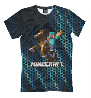 Футболка для мальчиков МАЙНКРАФТ НА КОНЕ MINECRAFT