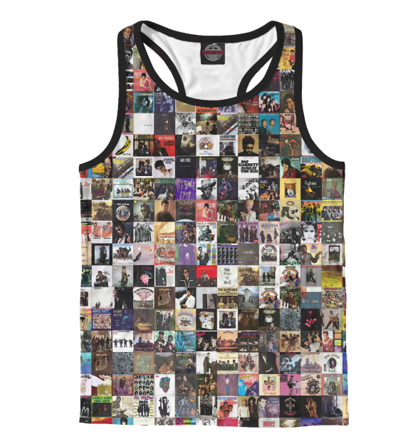 Мужская майка-борцовка с изображением Альтернатива цвета Белый