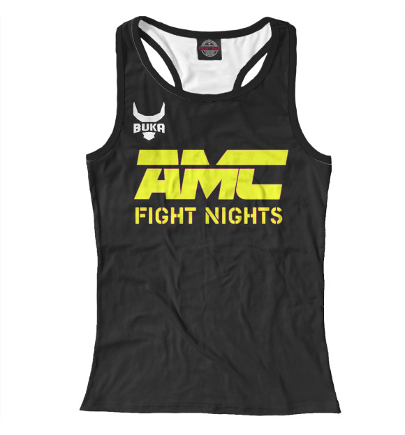 Женская майка-борцовка с изображением AMC black цвета Белый