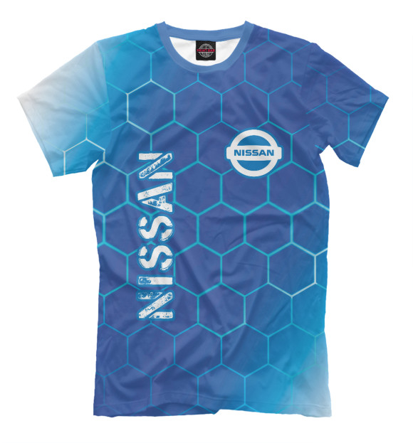 Мужская футболка с изображением Ниссан | Nissan цвета Белый