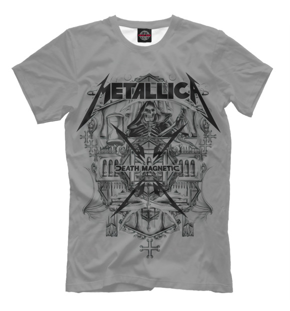 Мужская футболка с изображением Metallica цвета Белый