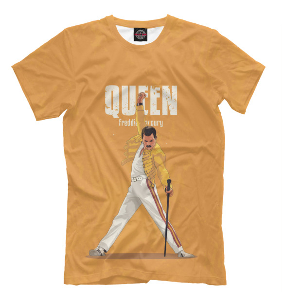 Мужская футболка с изображением Queen цвета Белый