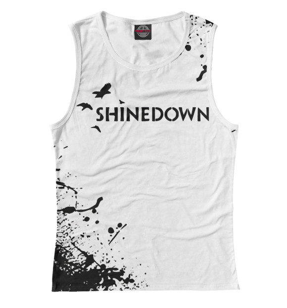 Майка для девочки с изображением Shinedown цвета Белый