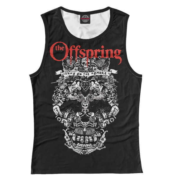 Женская майка с изображением The Offspring цвета Белый