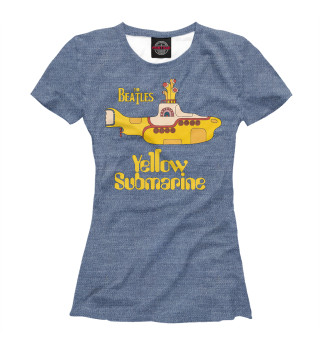 Футболка для девочек On a Yellow Submarine