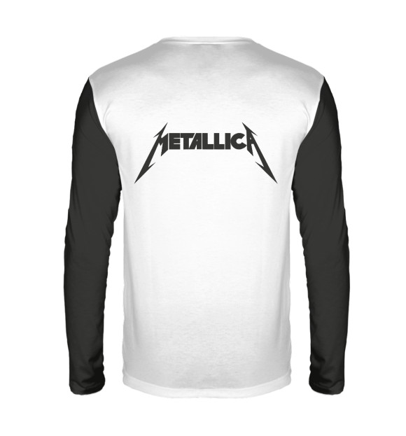 Мужской лонгслив с изображением Metallica цвета Белый