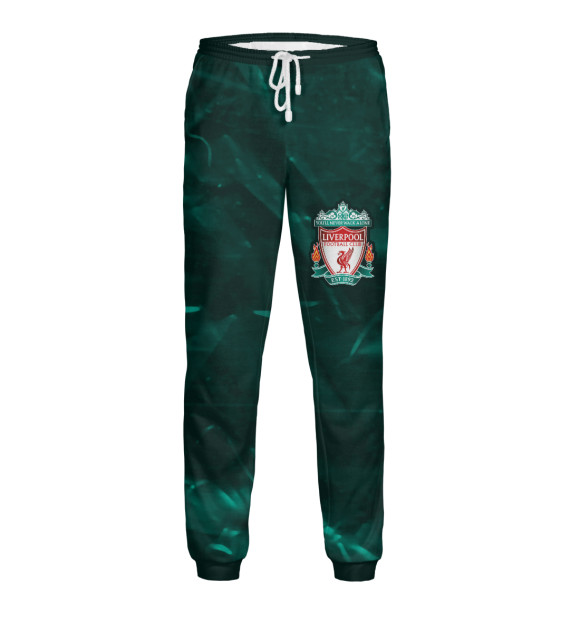 Мужские спортивные штаны с изображением Liverpool / Ливерпуль цвета Белый