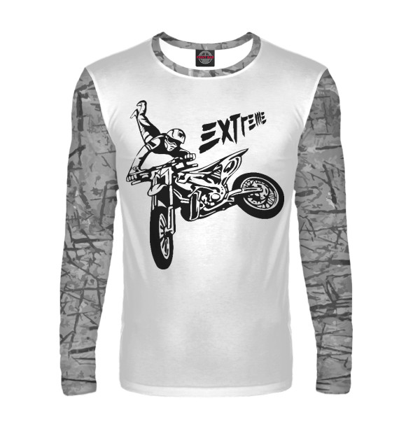 Мужской лонгслив с изображением Extreme цвета Белый