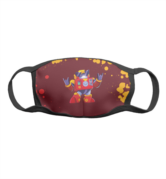 Маска тканевая с изображением Brawl Stars Surge (Бравл Старс) цвета Белый