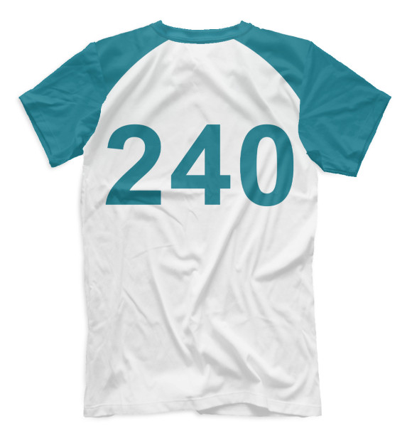 Мужская футболка с изображением 240 цвета Белый