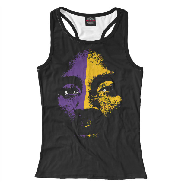 Женская майка-борцовка с изображением Kobe Bryant цвета Белый