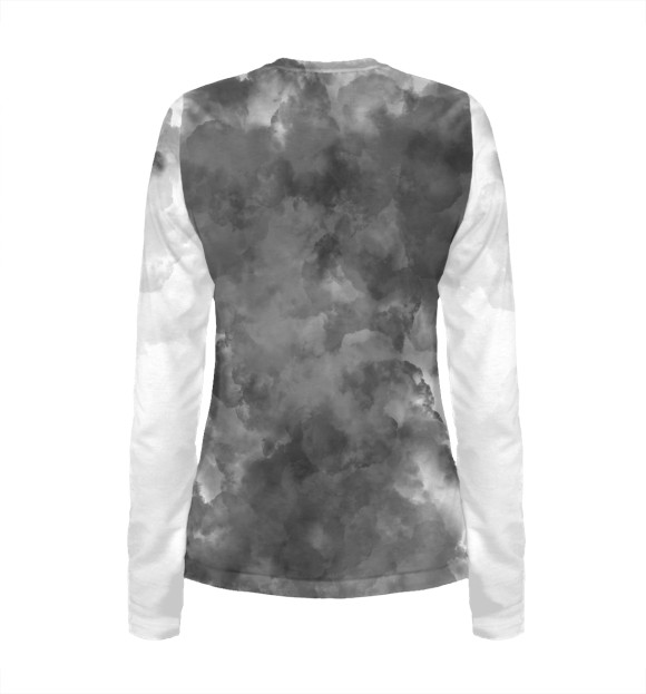 Женский лонгслив с притом Не буди лихо \ Велес цвета Белый Женский лонгслив с изображением Не буди лихо \ Велес цвета Белый