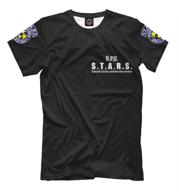 Футболка для мальчиков с изображением S.T.A.R.S. цвета Белый