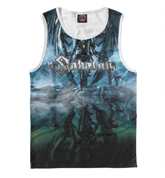 Мужская майка с изображением Sabaton цвета Белый