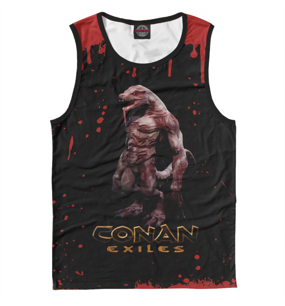 Майка для мальчика с изображением Conan Exiles цвета Белый