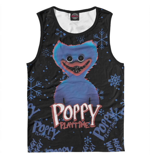 Мужская майка с изображением Poppy Playtime цвета Белый